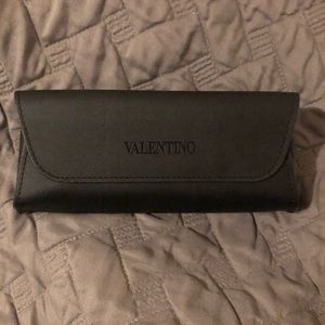 Perfect condition Valentino faux leather soft sunglasses case